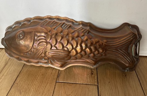 Vintage copper fish - copper, mold