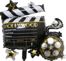Movie night balloon - movie,