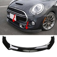 Front Bumper Lip Splitter Spoiler Gloss Black For Mini Cooper S R53 R55 R56 F56