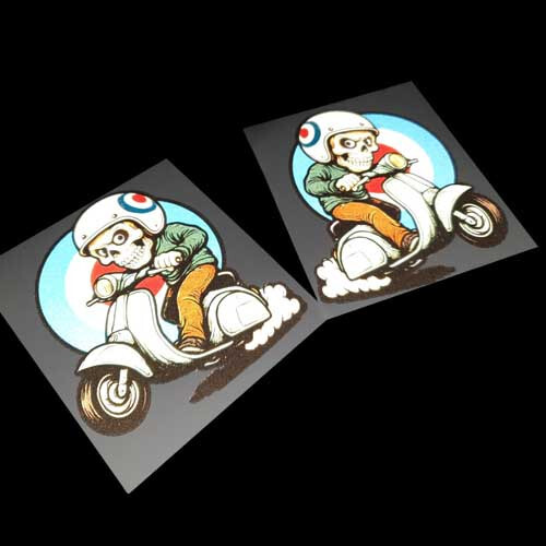 Mods skull rider lambretta - mods,