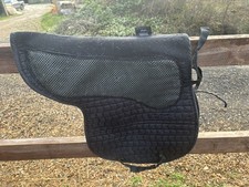 Shires Black Soft Grip Saddle Pad Numnah Size Large