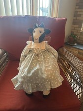 Cloth Cow in Dress with Rocking Chair