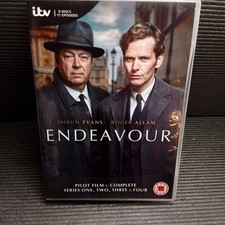 DVD ENDEAVOUR COMPLETE SERIES 1-4 & PILOT. 17 EPISODES. UK REGION 2.