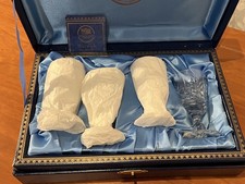 Thomas Webb Warwick Cut Crystal Liqueur Glasses Set 4 Presentation Box Vintage