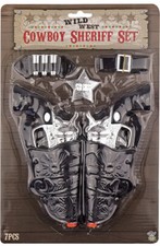 WILD WEST TWIN COWBOY GUN SET