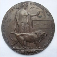 WW1 Death Penny Plaque medal