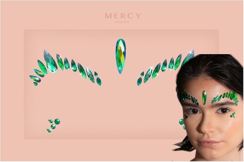 Poison ivy face jewels - ivy,