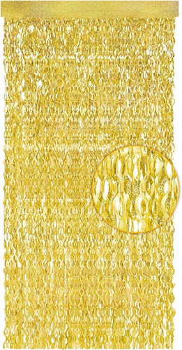 Wavy gold foil shimmer - 2m,