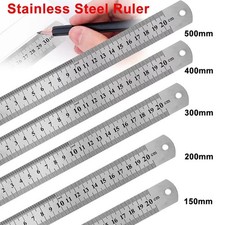 Double sided metal - double, ruler