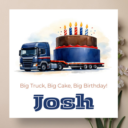 Personalised truck driver - personalised,