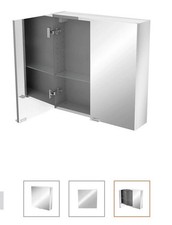 B&Q Immandra Double Mirrored Bathroom Cabinet 60cm X 60cm