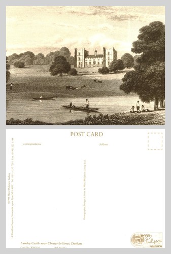 Postcard lumley castle near - postcard,