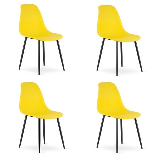 Set wat chair in yellow - set, 4