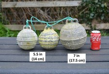 3x Vintage old metal fishing