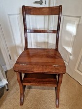 Mahogany Library Chair Steps