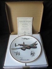 ROYAL DOULTON ,LTD EDITION PLATE LEGENDS OF THE SKY, AVRO LANCASTER ,BOX & CERT