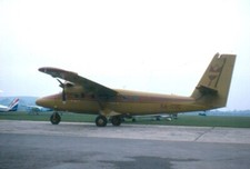 CIVIL AIRCRAFT COLOUR SLIDE PETRO AIR CANADA DH-6 PROPLINER 5A-DDC IN JUNE 1980.