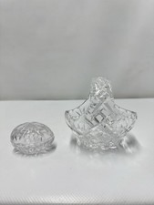Vintage Cut Crystal Basket &
