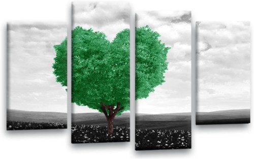 Floral wall art - floral, grey