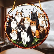 Group of Cats Suncatcher -