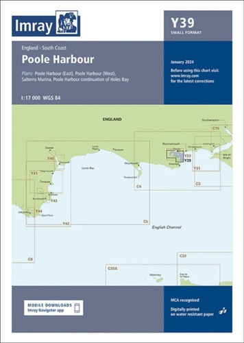 Imray chart y39 - poole, harbour