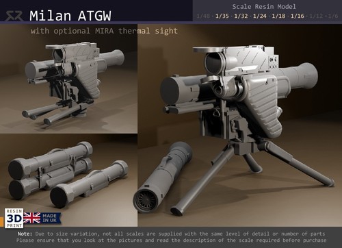 Milan missile system with mira - missile,