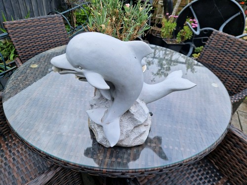 Dolphine fountain for - fountain, ponds