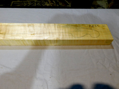 Flame maple neck - maple, for