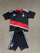adidas Nottingham Forest 2016/2017 Away Shirt Shorts Baby 18-24 Months Rare