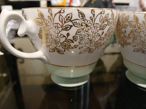 Cloclough mint green chintz