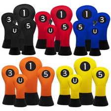 Mesh PU Golf Wood Head Covers