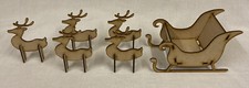 Santa christmas sleigh with - santa's,
