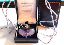 LALIQUE PENDANT NECKLACE LILAC