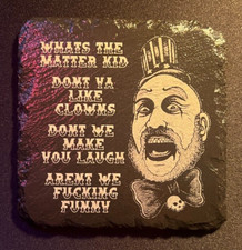 10x10cm captain spaulding the devils rejects engraved slate coaster halloween
