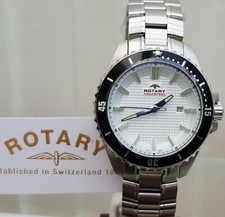 ROTARY AQUASPEED Mens bracelet Watch IDEAL GIFT for Him !!! NEW Boxed RRP £280