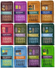 Doves Farm Organic Flour 1kg - 12 Types Available - Choose Your Favorite