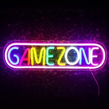 Game Zone Neons Sign LED Gaming Effect Decoration Wall &Hanging Lamp Light Signs
