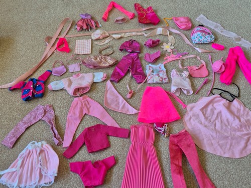 Vintage pink doll clothes - doll,