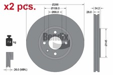 X2 PCS FRONT BRAKE DISC ROTOS