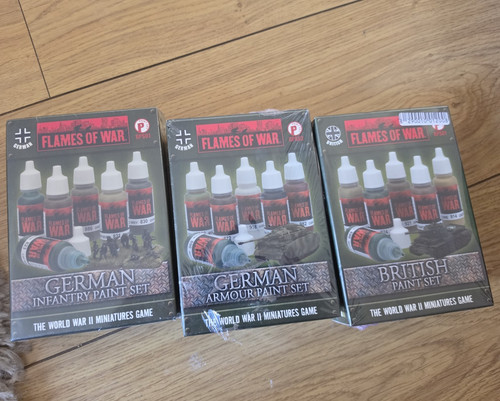Flames war paint set - flames,