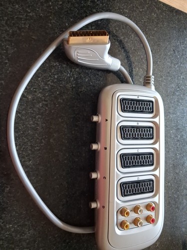 Way scart switch box 6 - way, +
