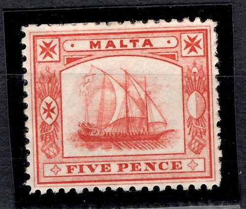 Malta 1899 5d chestnut - sg, 33