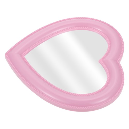 Heart shaped cosmetic mirror - heart-shaped,