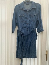 size 20 ladies m&s autograph tencel soft denim dress used condition