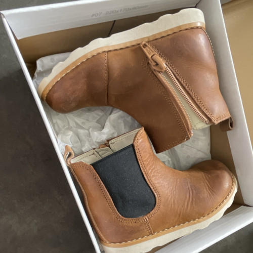 Bobux brown leather chelsea - brown,