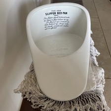 Vintage Antique Bed Pan ‘The New Slipper Bed Pan Ceramic Potty Great Display 