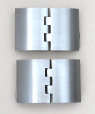 Frameless Shower Door Hinge 8mm Thick Glass to Glass Clips Clamps 2pcs