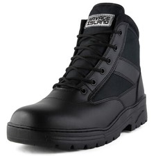Black leather army patrol - army,