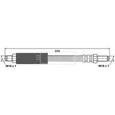 Brake Hose For Ford Sierra 2.8