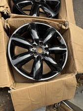 1 x GENUINE MINI 8 x 18 ALLOY WHEEL GLOSS BLACK